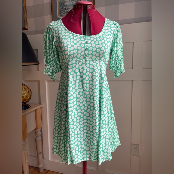 Faithfull the Brand Green and White Dress Size XS - Picture 1 of 8